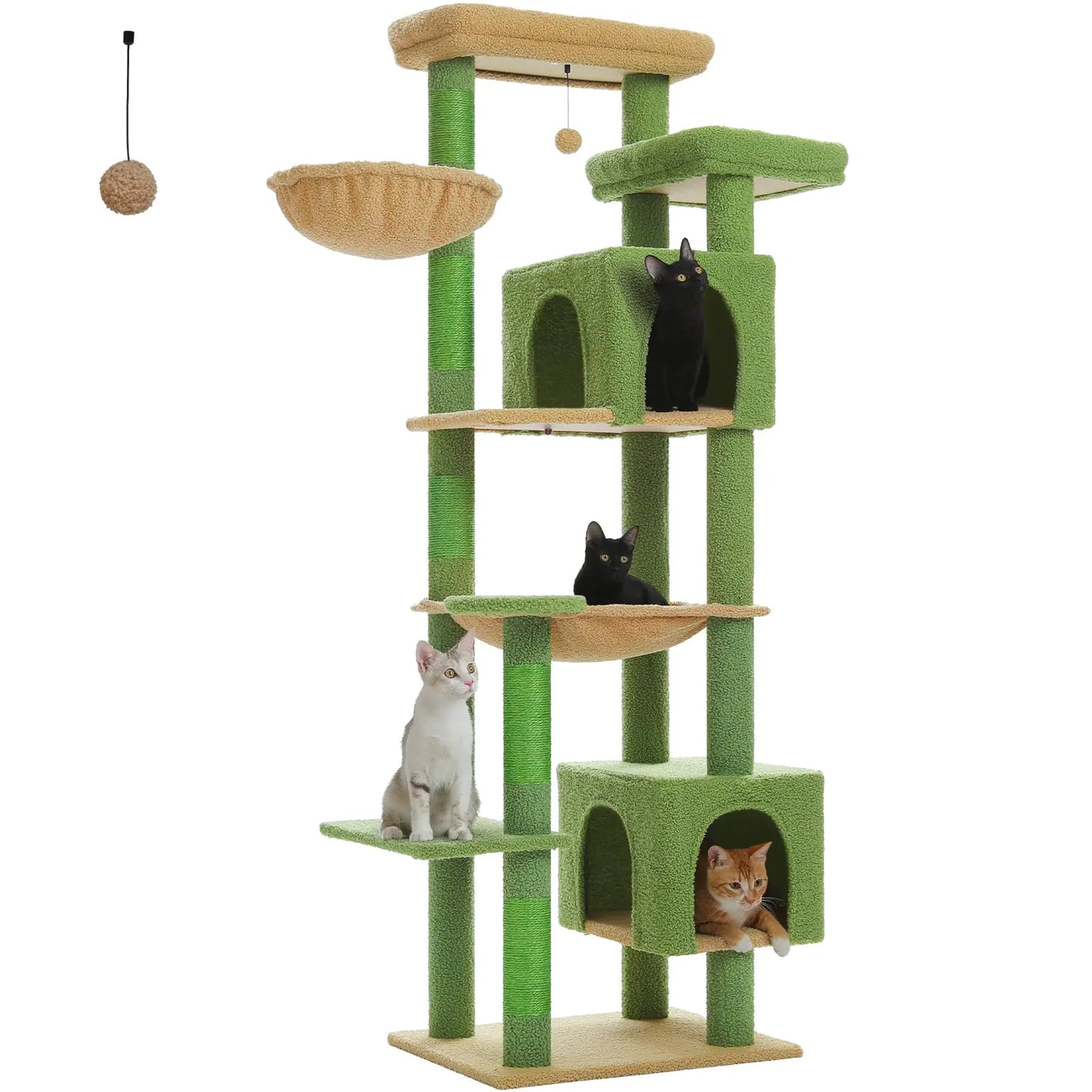 Cactus Cat Tree for Indoor Cats (69 Inch)